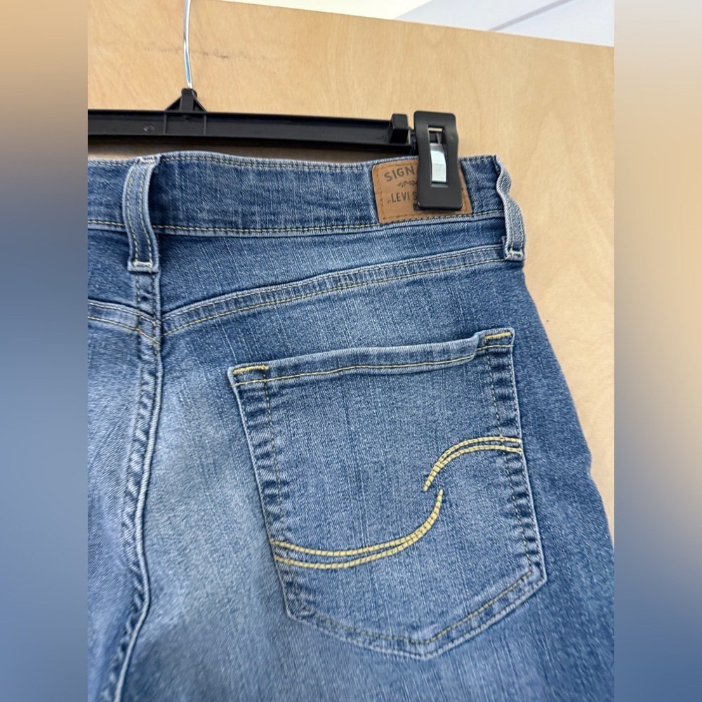 Signature by Levi Strauss Dark Blue Jean Shorts - Picture 8 of 12